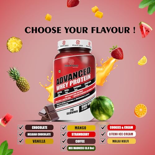 Image of Muscle Gears Advance Whey Protein 2kg Coffee