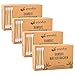 Produktbild pandoo 4er Pack Bambus Wattestäbchen (800 Stück) | 100% biologisch abbaubar, vegan & nachhaltig | kompostierbare premium Wattestäbchen
