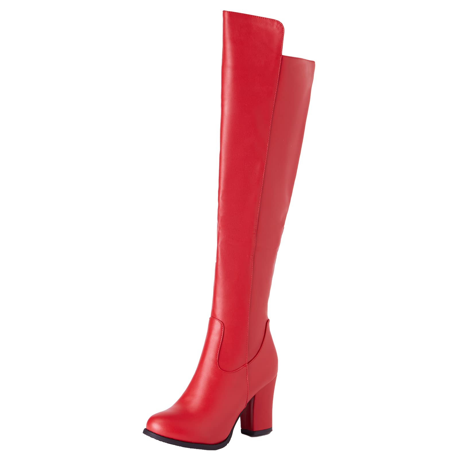 Gicoiz Femme Bottes Au-Dessus Du Genou Bloc Boots