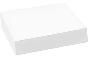 500 Sheets of Bright White 5.5x8.5 Letter Paper