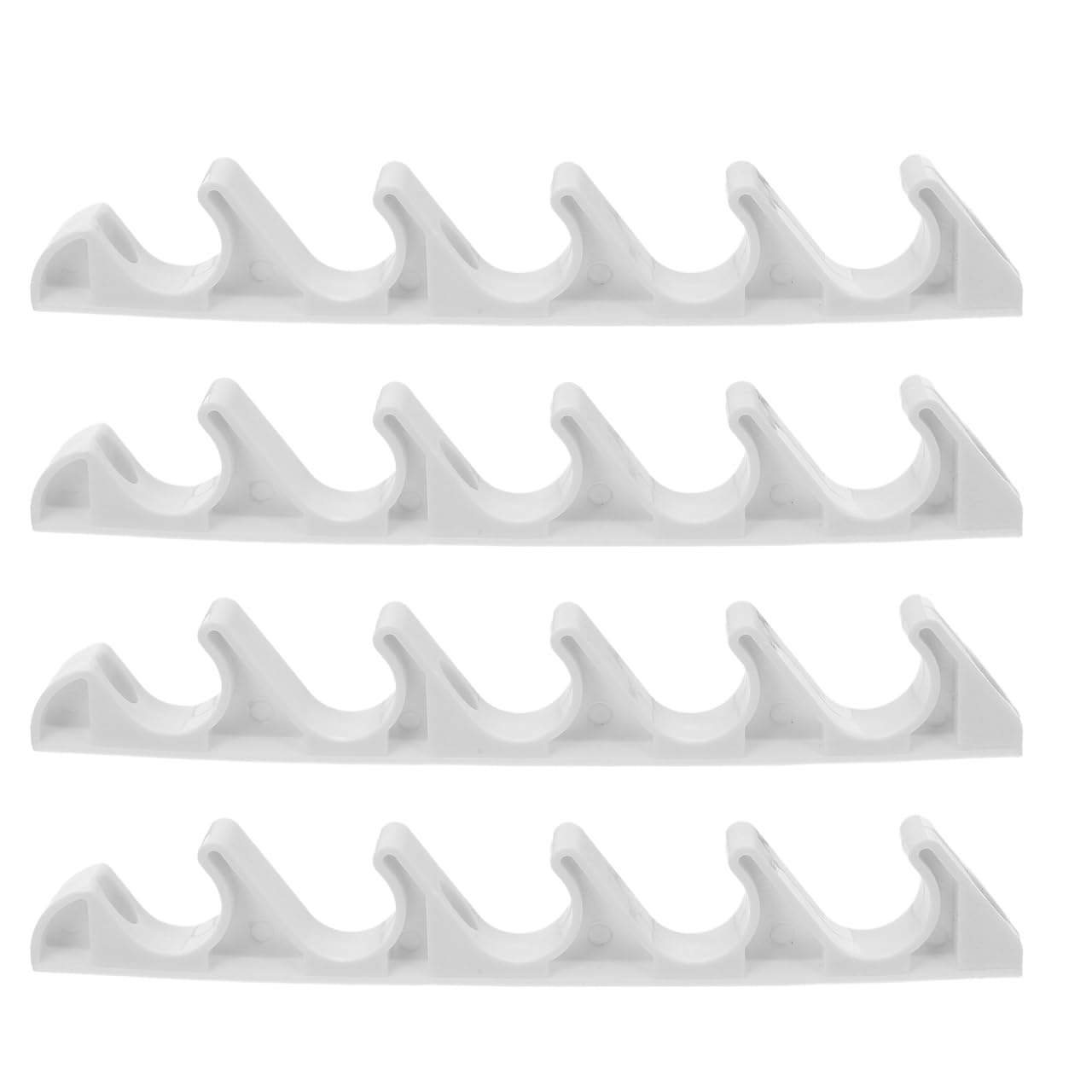 4 Pièces Support de Fixation en Nylon à 5 Niveaux pour Chaise Longue Pliante Extérieure Réglage d'angle Stable, pour Mobilier de Jardin et Terrasse