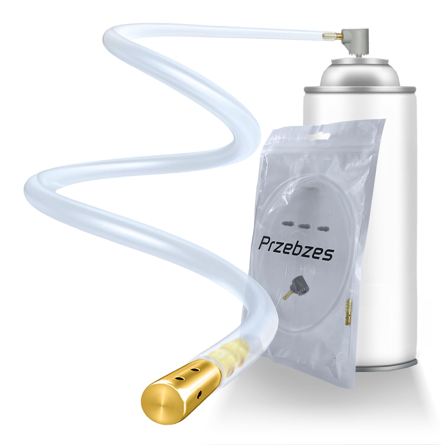 Buy Aerosol Can Extension 360 Side Spray Nozzle Set, 23 Inches Hose ...