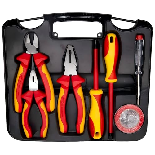 Kit eléctrico aislado 7 piezas SFREYA con destornilladores y alicates miniatura 3