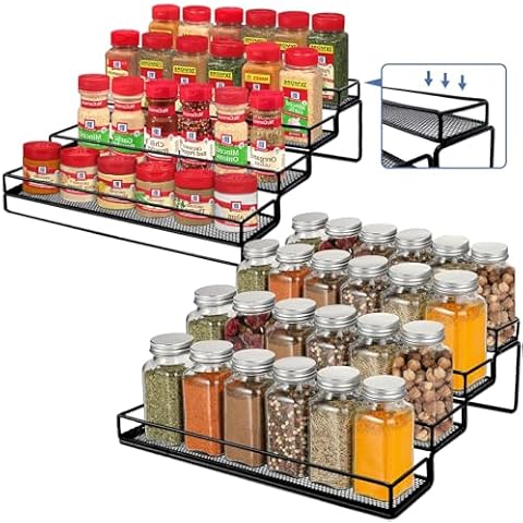 IFELS 4 Tier Spice Rack Organizer Cover
