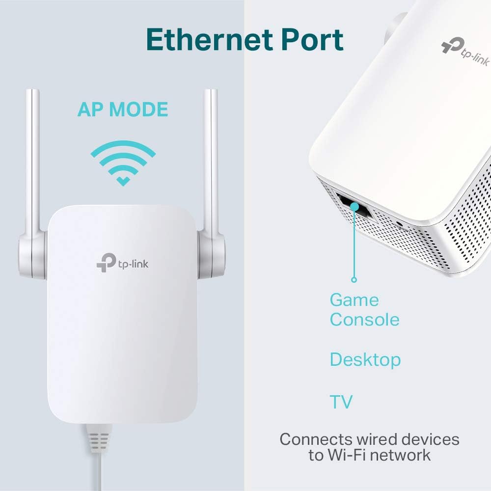 Diagram showing N300 Wi-Fi connection with 300 Mbps speed and 2x2 MIMO technology