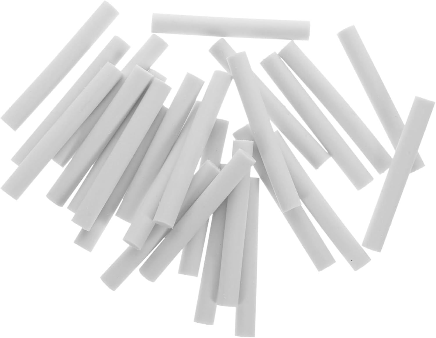 100pcs Art Erasers Long Strip Erasers for Drawing White School Stationery
