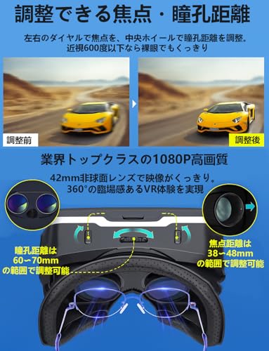 VR SHINECON VRゴーグル G04E+B3-JP の商品画像 2