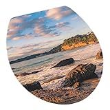 IEUDNS Toilet Seat Lid Sticker, Toilet Lid Decals,3D Stickers,Removable, Toilet Seat Cover Decal, Style A