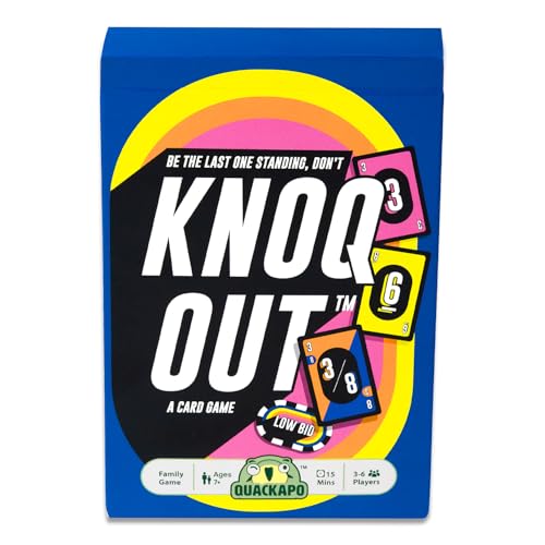 Image of Knoq Out Card Game for Kids, Adults & Families, Play at Parties, Picnics and Vacation Travel, Ages 7+, 3 to 6 Players, Perfect for Birthday, Return Gifts