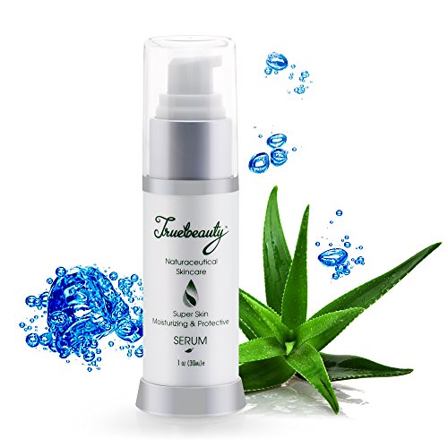 Super Facial Moisturizing & Protective Truebeauty Serum Anti-Oxidant Moisturizer brings visible difference results, Anti Wrinkle, Anti Aging, Naturoceutical Skincare,Made in USA, 1 oz (30ML)