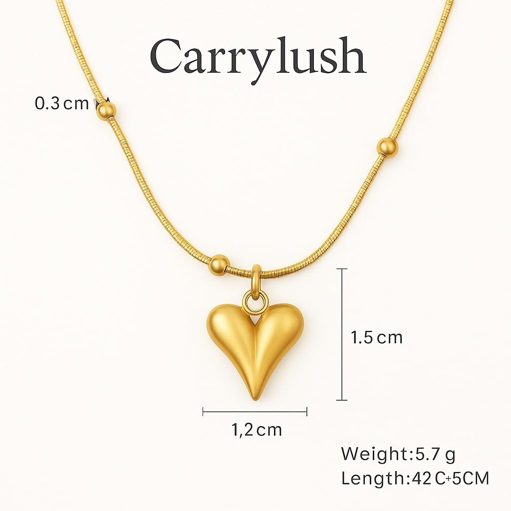 Pendant Snake Chain Necklace for Women gold trendy necklace for womens Dainty Cute Jewellery Minimalist Tarnish-Free Daily Wear Gift for Her Dainty Cute Jewelry gold trendy necklace - Image 4