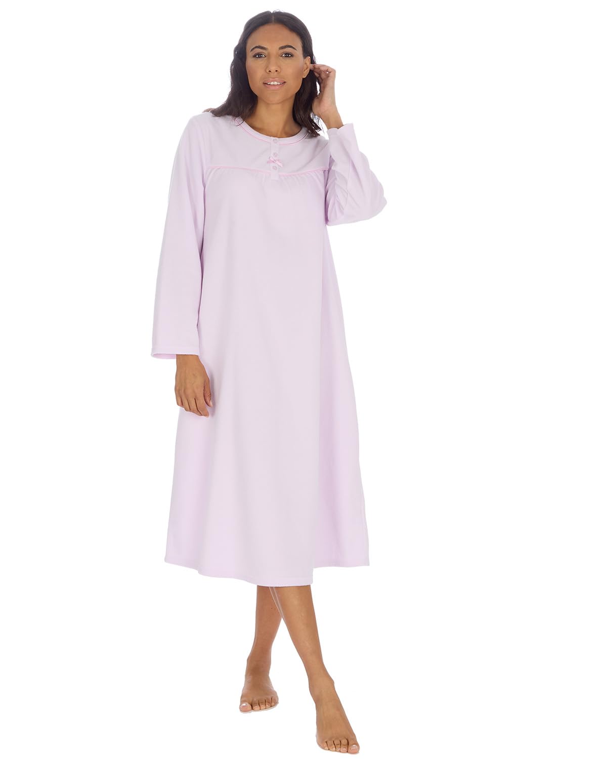 Undercover Ladies Micro Fleece Nightie 34B2247 Lilac 16-18