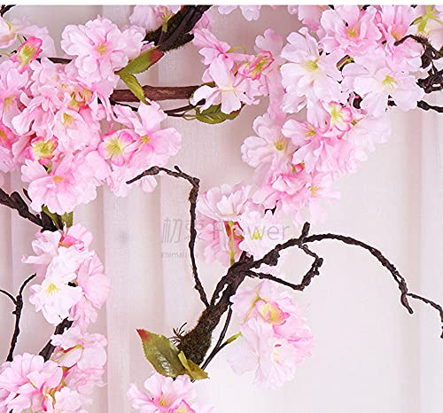 Künstliche Seidenkirschblüten-Blumen-Hängende Rebe-Girlanden-Haupthochzeits-Dekorationen Cover