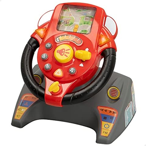 Volante de coche juguete con luces y sonidos para niños Cover