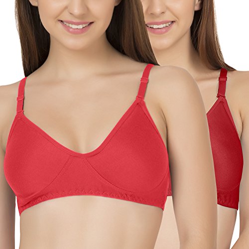 Image of Tweens - Non Padded Cotton Rich Bra - Concealer Side Shaper - Cotton Rich Fabric - Full Coverage, Multiway Straps, Wirefree, Seamless T-Shirt Bra