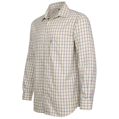 Fort Workwear Men’s Melton Tattersall Check Shirt Long Sleeves Dress Shirt for Men3