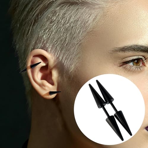 10 piezas Pinzas estilo Punk para trenzas negras miniatura 5