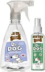 Kit Banho a seco Pet + Perfume cheirinho de bebê, hipoalergênico, Banho Expresso para Cães e Gatos – Limpa, Perfuma e Hidrata, Sem Enxágue (banho a seo pet 500ml)