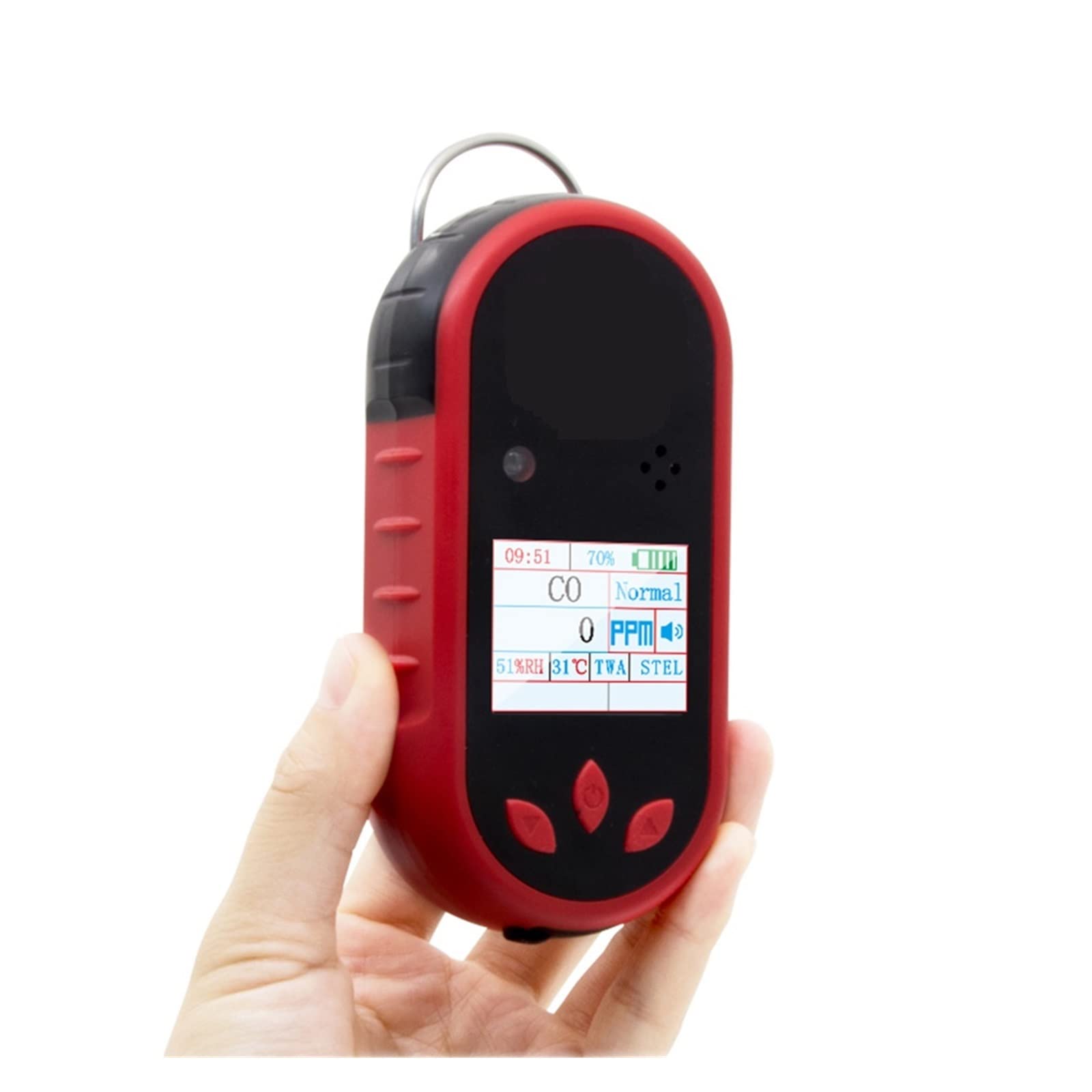 Detector de Gas, Detector de Gas de amoníaco NH3 portátil Cuatro métodos de Alarma Alarma de Gas Industrial Bosean Recargable por USB a Prueba de explosiones