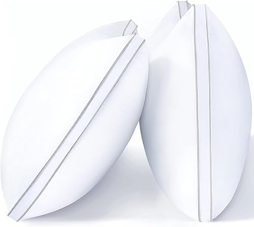 viewstar Juego de 2 almohadas de tamaño King, almohadas de cama alternativas de plumón, almohada trasera para dormir para cuello y hombro, almohadas