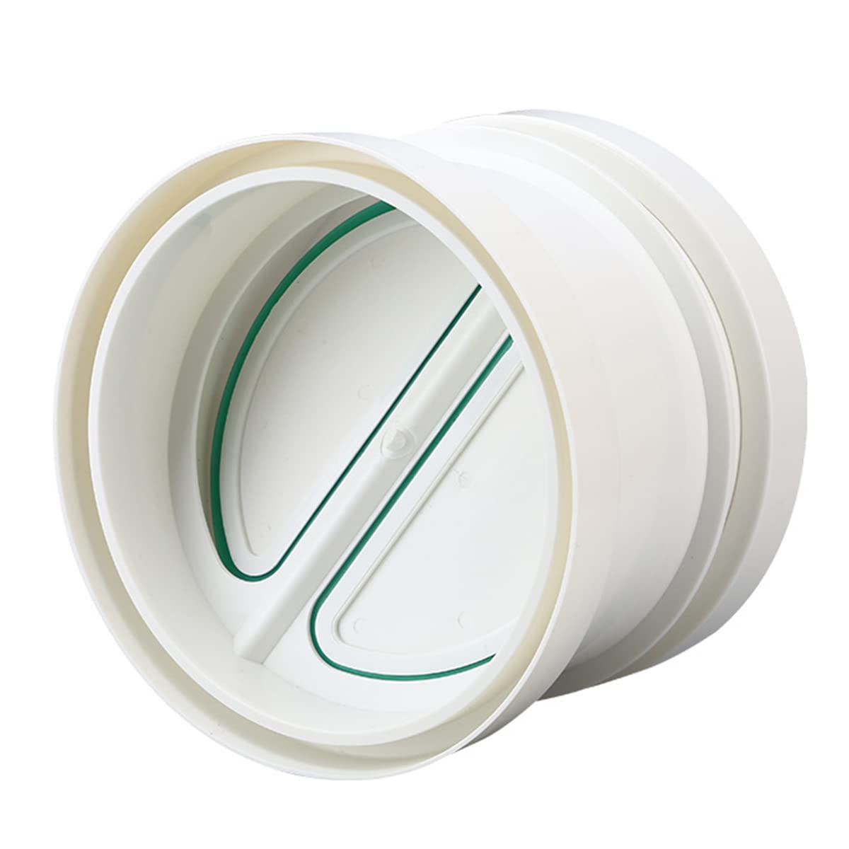 Dezaro 200Mm Connector With Backdraft Shutter, 200 Mm Pvc Ducting Pipe Non Return Valve, Non-Return Damper Flap To Connect Duct Pipe Or Flexible Hose Pipe,