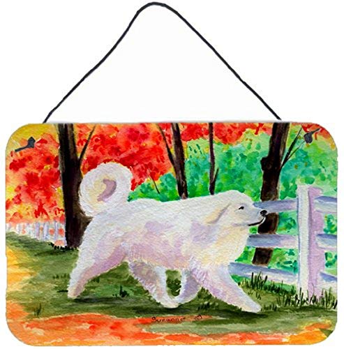 Caroline's Treasures SS8472DS812 Great Pyrenees Wall or Door Hanging Prints Aluminum Metal Sign Kitchen Wall Bar Bathroom Plaque Home Decor, 8x12, Multicolor