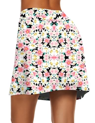 Image of Ekouaer Women's Athletic Skorts Lightweight Golf Skirts Inner Shorts Pocket Tennis Running Workout Sports Skorts
