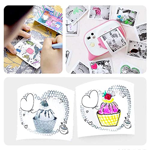 Children Digital Camera - Gift Girl Boy Toy for Kids Portable Children's Camera (Blue pink) (Color : Pink) (Blue) – Bild 6