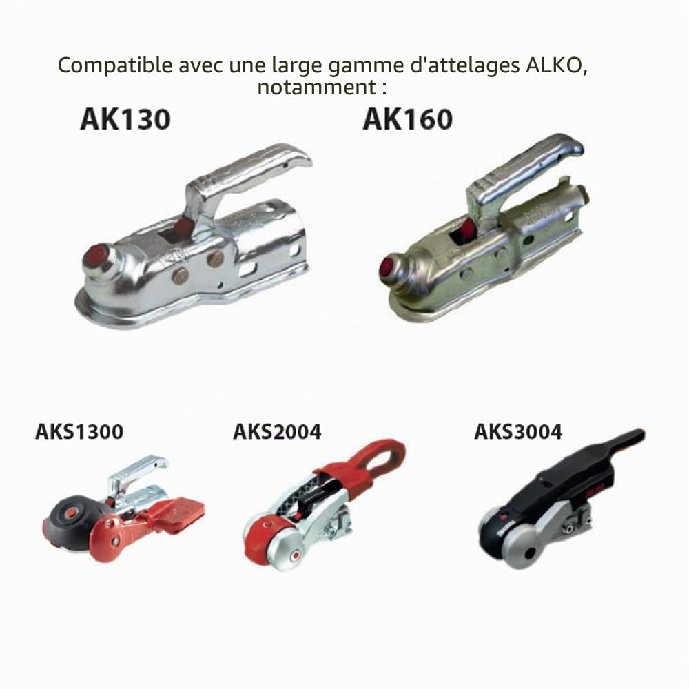 Maypole ALKO Serrure d'attelage adaptée pour sécuriser Les attelages de Caravane et de remorque AK130 AK160 AKS1300 AKS2004 AKS3004 Jaune