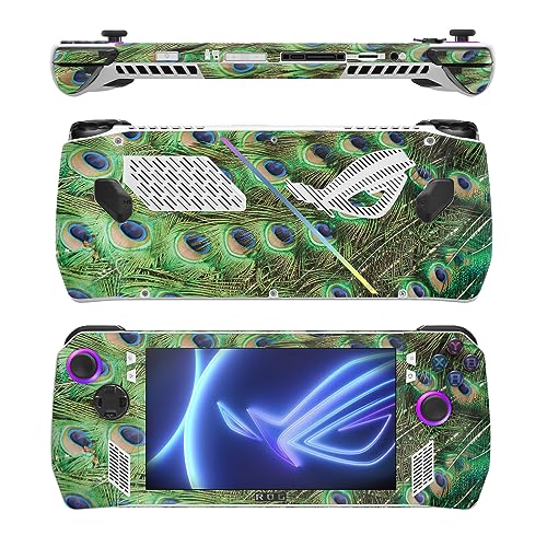Image of MightySkins Skin Compatible with Asus ROG Ally - Peacock Pattern | Protective, Durable, and Unique Vinyl Decal wrap Cover | Easy to Apply, Remove, and Change Styles
