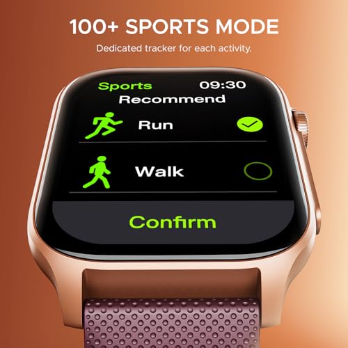 Image of Boat Ultima Ember smartwatch with 1.96 inch AMOLED Display, AOD, Personalized Fitness Nudges, Functional Crown,100+ Sports Modes, Create Your Own Watchface, smartwatch for Man and Woman (Royal Berry)