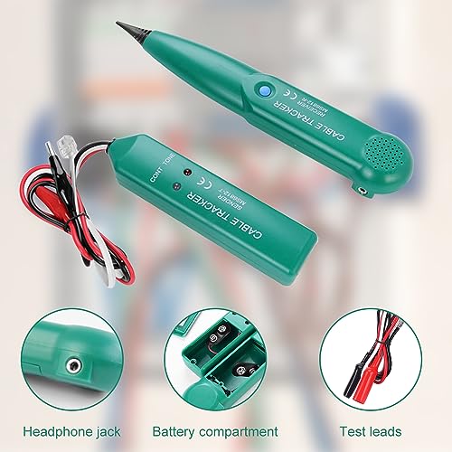 mizikuu Cable Tracker, Kabelbruch Suchgerät Mähroboter Multifunctional Cable Checker Leitungssucher Telefonleitungstest Kabelfinder Kabeltester Leitungssucher Netzwerkkabel-Tester Leitungsfinder