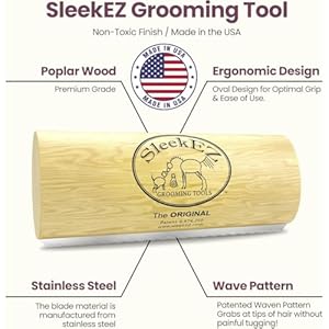 SleekEZ Dog Brush for Shedding & Dog Grooming Supplies, Pet Hair Removal Tool, Dog Hair Remover, Deshedding Dog Brush, Dog Brush for Short Haired Dogs, Dog Comb, Dog Hair Brush, Dog Shedding Brush SleekEZ Dog Brush for Shedding Dog Grooming Supplies Pet Hair Removal Tool Dog Hair Remover Deshedding Dog Brush Dog Brush for Short Haired Dogs Dog Comb Dog Hair Brush Dog Shedding Brush