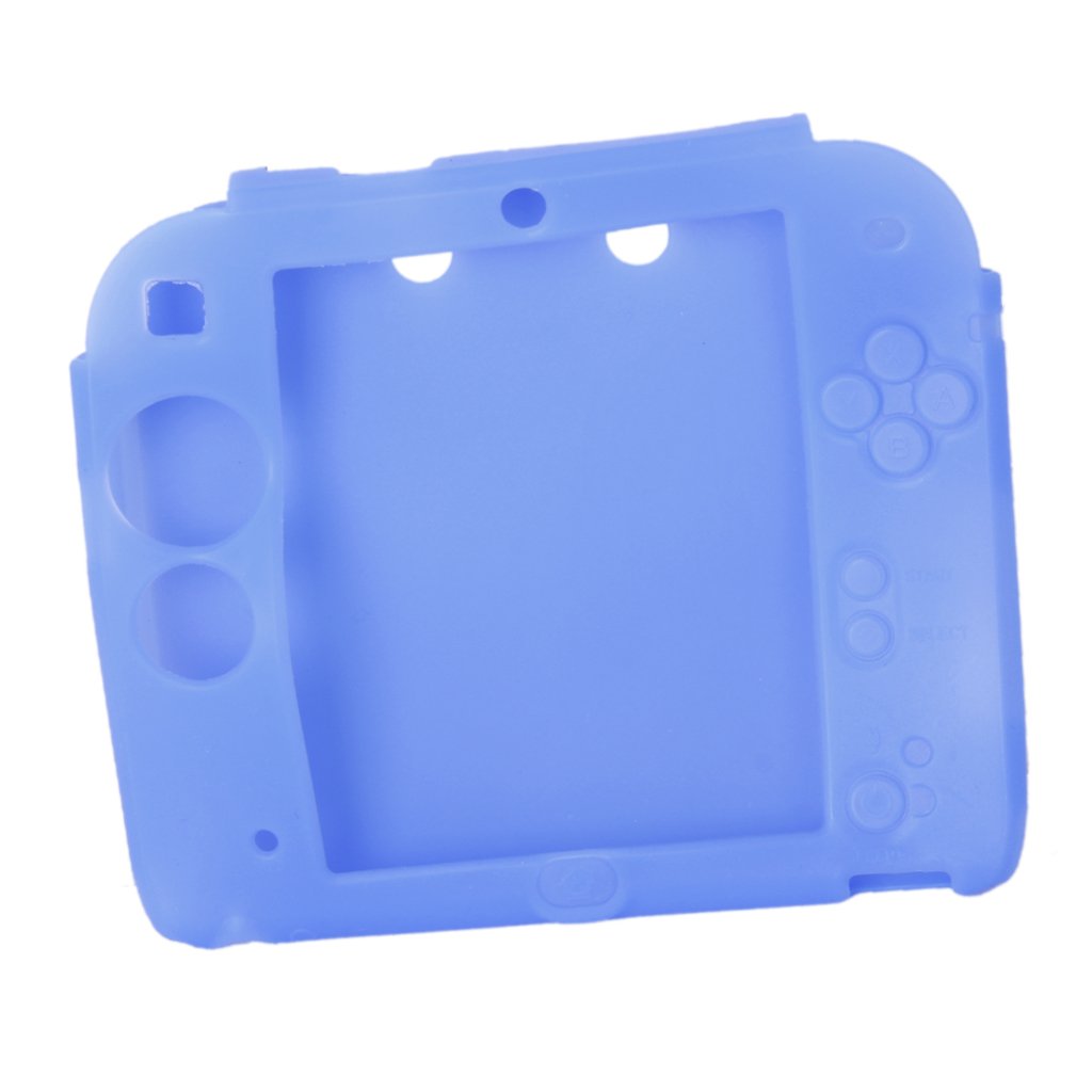 Générique Etui Housse Coque de Protection en Silicone pour 2DS - Bleu
