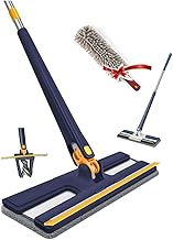 Jaytop Moppers for Cleaning Floor|Self Squeeze Mop with Wiper for Floor, Wall, Roof, Window|Wet and Dry Floor Cleaning Mop for Home, Office, Hospital, Hotel-1extra Pad,Home Cleaning Duster-Multicolor