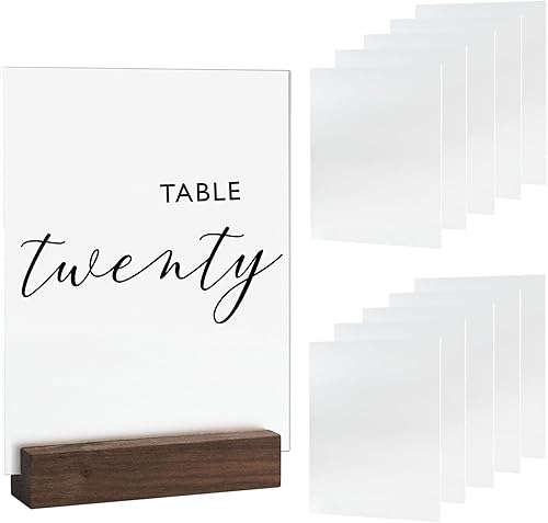 Miniatura 1 de Paquete de 20 letreros acrílicos esmerilados en blanco de 4 x 6 pulgadas de grosor de 18 pulgadas de grosor, piezas acrílicas esmeriladas de 4 x 6