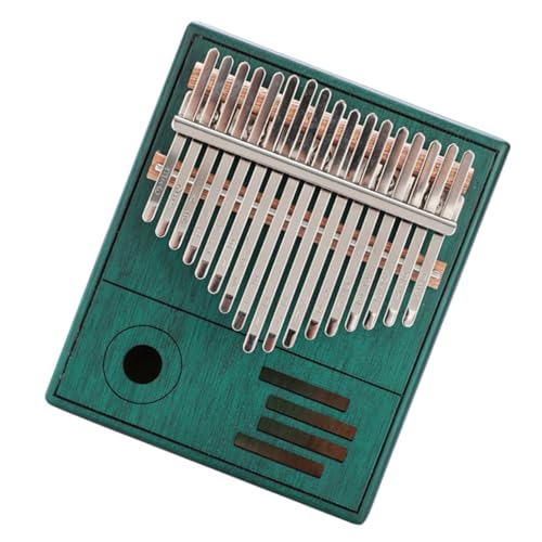 BESTonZON 1 Set Key Thumb Piano Portable Musical Instrument Peacock Blue Comfortable Design for Beginners Music Accessory for and Performances