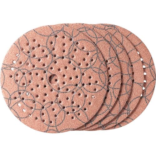 kwb Abrasive Disc diameter 125 Mm Made Of Corundum With Antistatic Coating, Grit 80, Universal Perforation