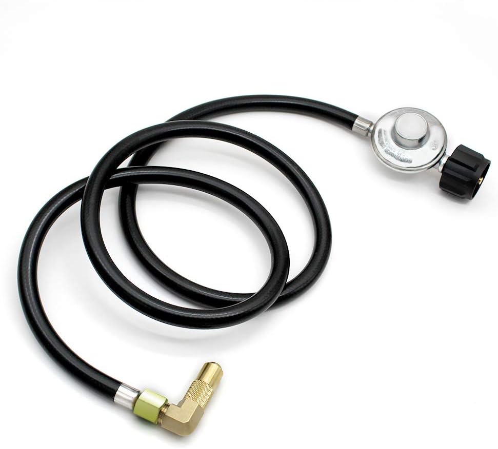 Buy Mcampas 5 Feet Propane Regulator And Hose Universal Grill Gas Regulator Replacement Parts Qcc1 Type Elbow Fitting Adapter For Blackstone 17 Inch 22 Inch Griddle Tabletop Camper Grill Online In Vietnam B0881cp15r