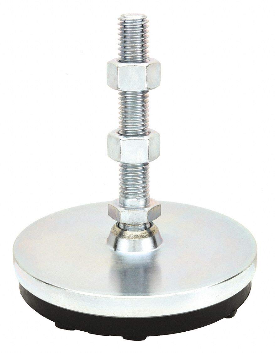 Low Profile Leveling Mount LP2-A6L Low Profile Machine Leveling Mount with Light-Duty Vibration Pad