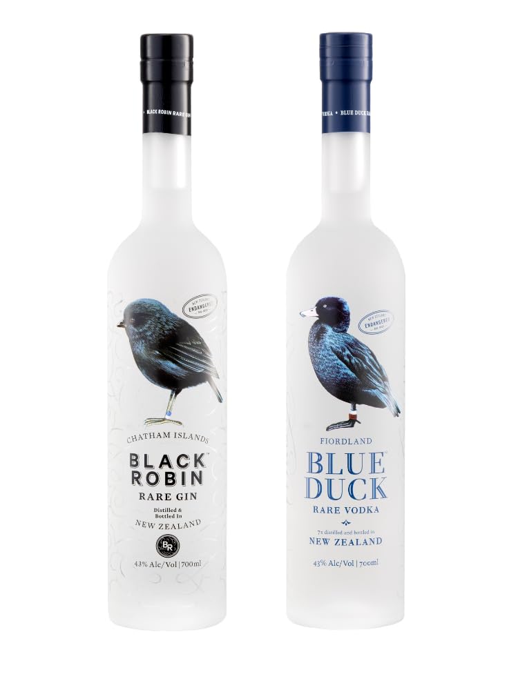 Black Robin Gin And Blue Duck Vodka