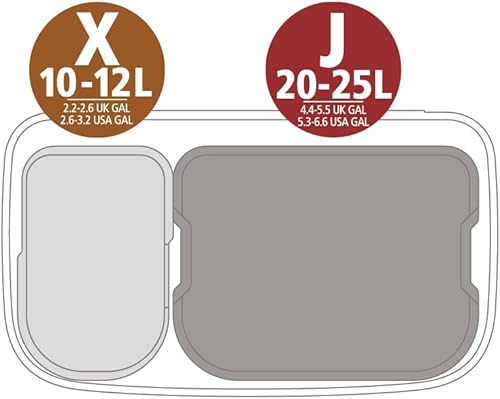 Vista 107 de Brabantia Bo - Cubo de basura – 1 cubo interior de 9.5 galones (acero mate FPP) cubo de basura para residuos/reciclaje, compartimento extraíble +