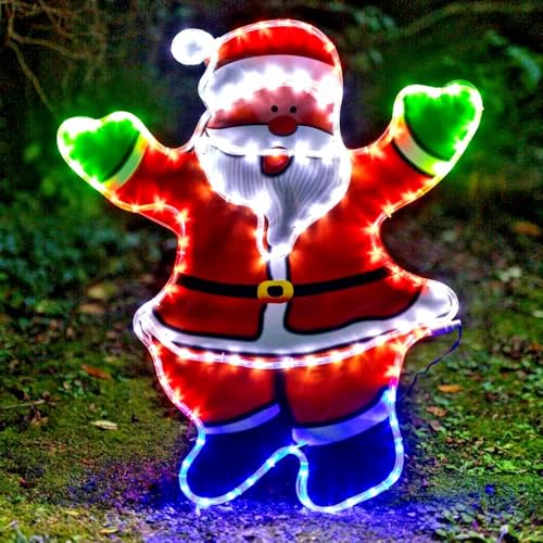 Garden Mile groß Wellend Weihnachtsmann Multifunktional Seil Licht...
