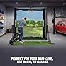Complete Golf Simulator Enclosure Kit (11 x 8'4 x 5) – 4K-Ready Impact Screen with Blackout Cage, Projector Mount, Frame Poles, Side Shank Nets | Easy Setup | 12-Month Warranty