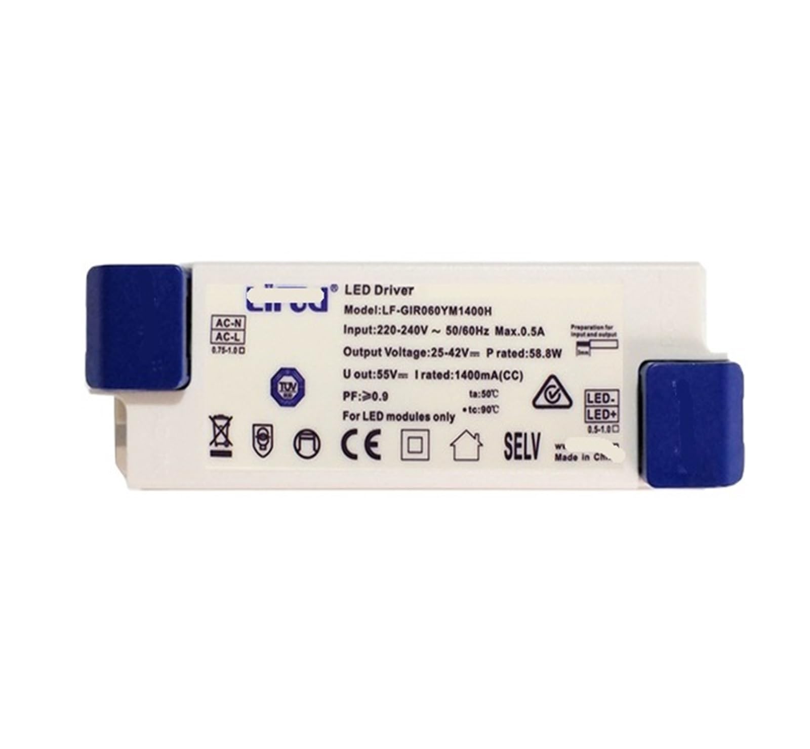 PWANUIGTE LED Driver Power Supply lamp Bead Spotlight Downlight Ballast YM-DC25-42V-1200MA-50.4W YM-DC25-42V-1300MA-54.6W YM-DC25-42V-1400MA-58.8W(YM-DC25-42V-1400MA-58.8W)