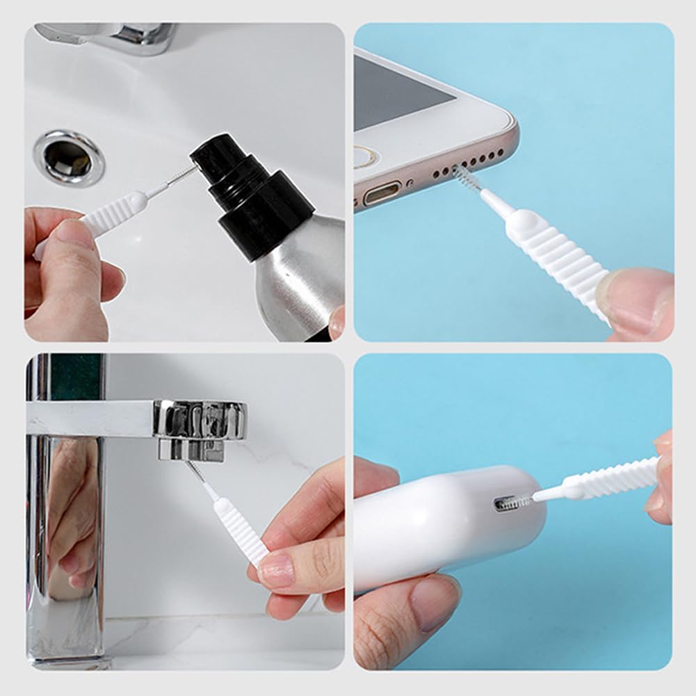 Hodaqe Polypropylene Handle Shower Head Cleaning Brush for Small Hole,Multifunctional Shower Head Cleaner Tool Anti Showerhead Cleaning Brushes Picks for Household Bathroom (20 Pcs) - Image 4 thumbnail
