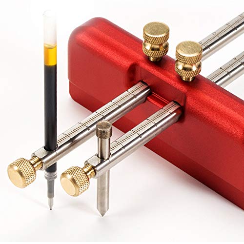 Adjustable Marking Gauge Wood Scribing Mortise Gauge Diy Woodworking Aluminum Alloy Scribe Tool #TOP2