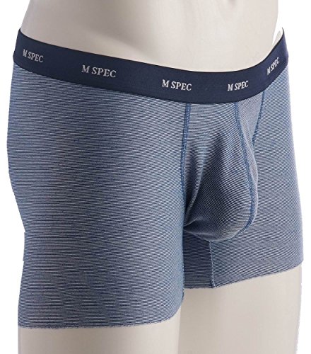 MSPEC Men's Lowrise Boxer Briefs 3D-Crotch Bandage Stretch Gauze Hem MS-122