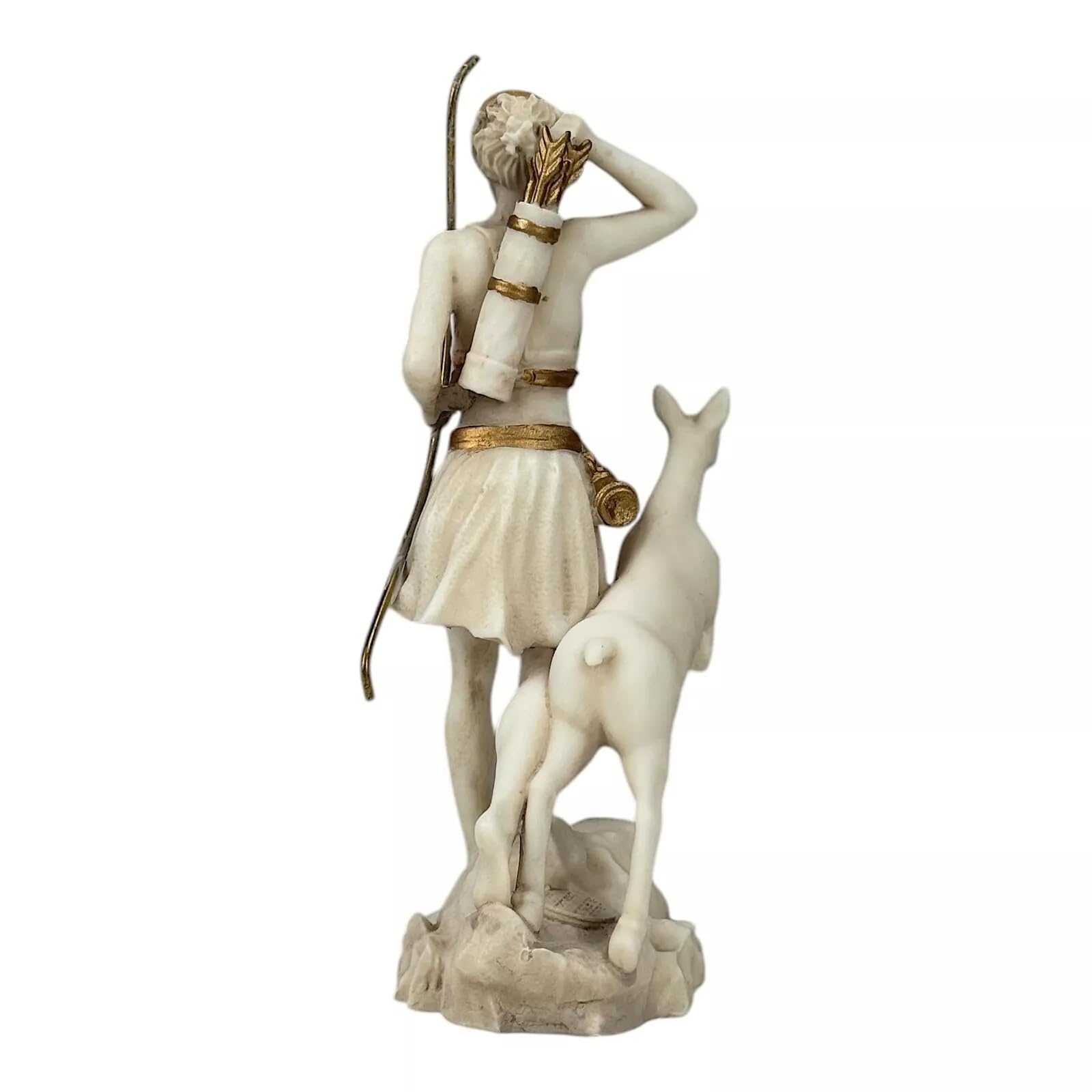 Artemide, statua della dea della caccia, 17 cm, con patina grigia