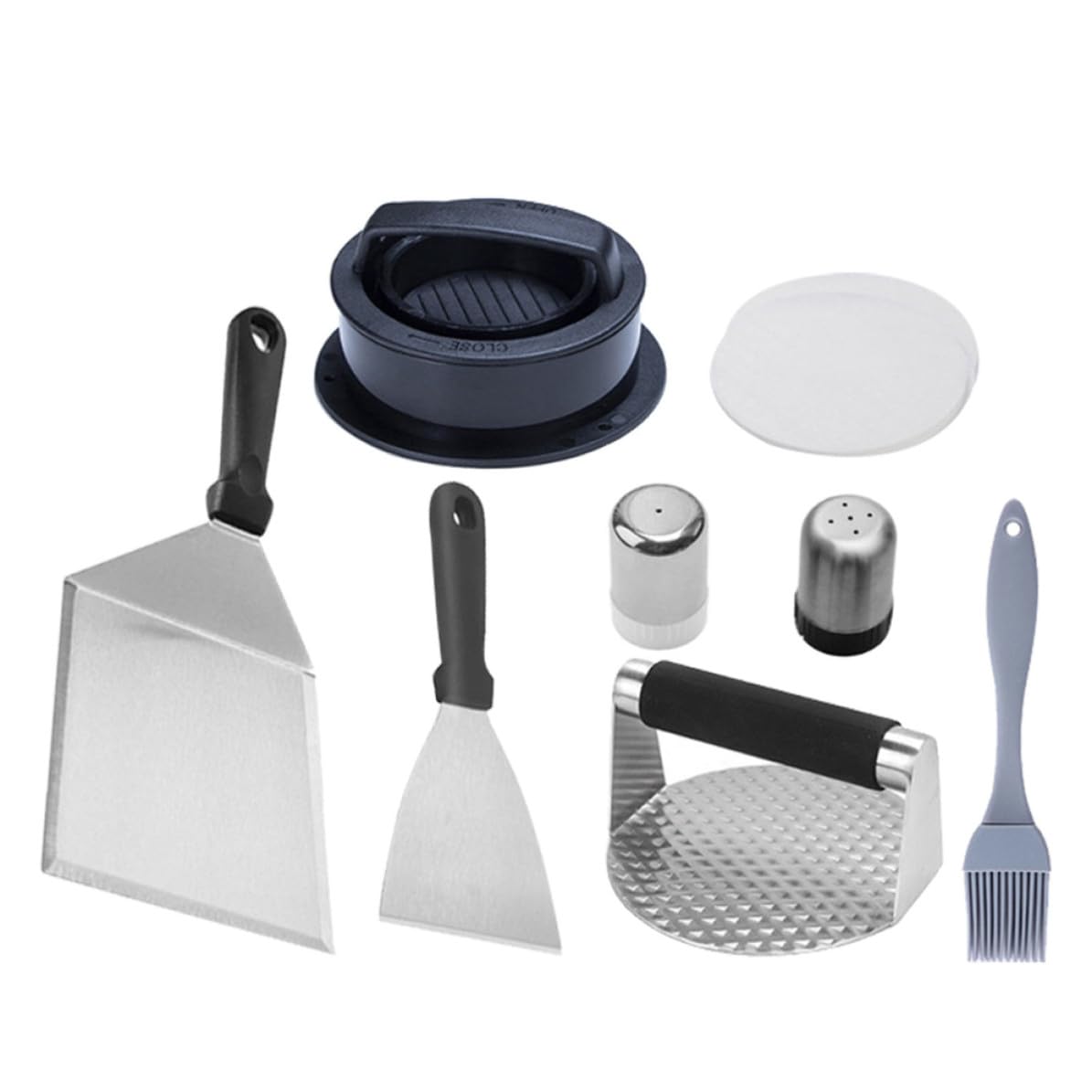 Kit Accessori Barbecue Professionali in Acciaio Inox, Set Completo